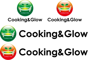 中津留　正倫 (cpo_mn)さんの飲食店「Cooking&Glow」のロゴへの提案