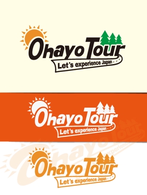 エフ6 (rokkaku_26)さんの訪日外国人向けの日本を体験するツアー「Ohayo Tour」のロゴ作成への提案