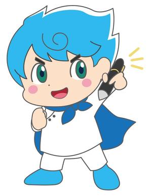 神崎由奈 (chloro0o)さんのHPやブログで使うキャラクターデザイン。「そよかぜくん」２～３頭身　女性受け可愛らしい清潔感あるへの提案