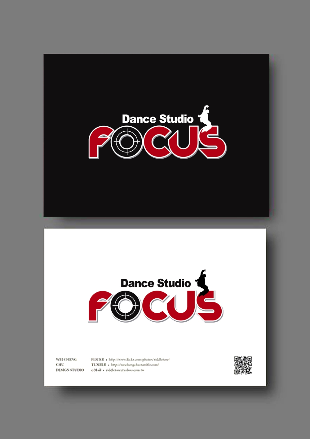 10月から中野に新規オープンするダンススタジオ「FOCUS]のロゴ作成