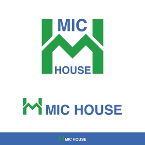 ロゴ研究所 (rogomaru)さんの不動産売買仲介業 MIC house カタカナの場合 ミックハウス株式会社 ロゴへの提案