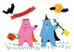 宇都木チエミ (cem_u)さんのハロウインのクマのかわいいキャラクターデザインへの提案