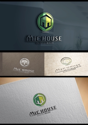 WDO (WD-Office)さんの不動産売買仲介業 MIC house カタカナの場合 ミックハウス株式会社 ロゴへの提案