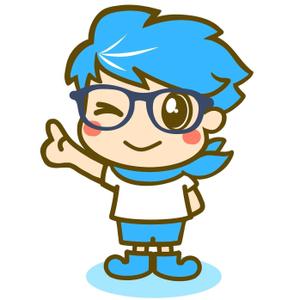 E.crayon (yuuuuuu_ecolibra)さんのHPやブログで使うキャラクターデザイン。「そよかぜくん」２～３頭身　女性受け可愛らしい清潔感あるへの提案