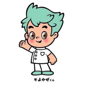 ブリコルール (bricoleur)さんのHPやブログで使うキャラクターデザイン。「そよかぜくん」２～３頭身　女性受け可愛らしい清潔感あるへの提案