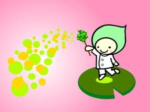 ko-jin (k0616n2007)さんのHPやブログで使うキャラクターデザイン。「そよかぜくん」２～３頭身　女性受け可愛らしい清潔感あるへの提案