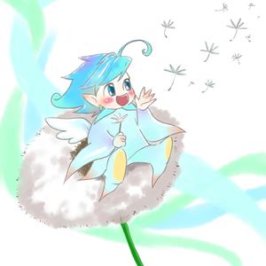 Tubling ()さんのHPやブログで使うキャラクターデザイン。「そよかぜくん」２～３頭身　女性受け可愛らしい清潔感あるへの提案