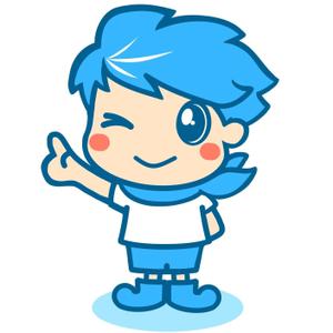 E.crayon (yuuuuuu_ecolibra)さんのHPやブログで使うキャラクターデザイン。「そよかぜくん」２～３頭身　女性受け可愛らしい清潔感あるへの提案