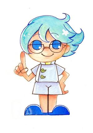 SHIZ (SHIZ)さんのHPやブログで使うキャラクターデザイン。「そよかぜくん」２～３頭身　女性受け可愛らしい清潔感あるへの提案