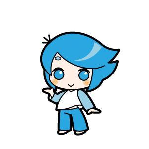 甘枝くら (mizuiroxx)さんのHPやブログで使うキャラクターデザイン。「そよかぜくん」２～３頭身　女性受け可愛らしい清潔感あるへの提案