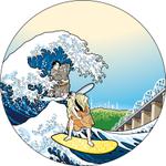 wood_moons (wood_moons)さんの【イラストコンペ】北斎風イラスト募集！への提案