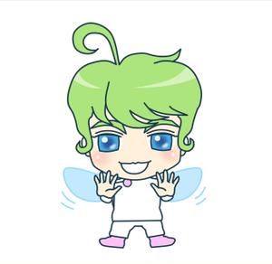鈴丸 (suzumarushouten)さんのHPやブログで使うキャラクターデザイン。「そよかぜくん」２～３頭身　女性受け可愛らしい清潔感あるへの提案