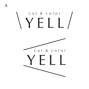 alne-cat (alne-cat)さんの新規美容室「YELL」のロゴへの提案