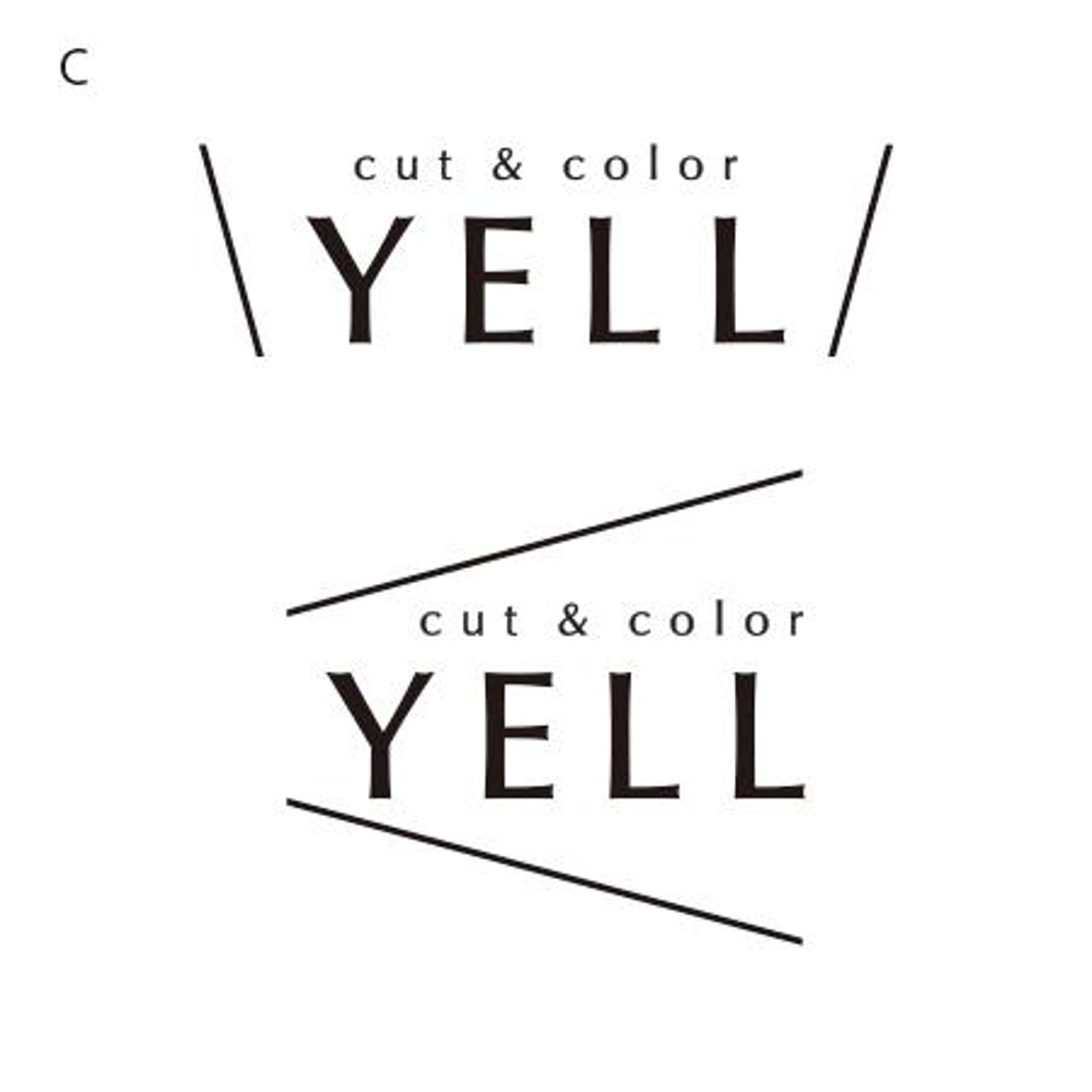 新規美容室「YELL」のロゴ