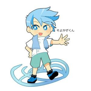 竹チズ（現在休止中） (takechiz)さんのHPやブログで使うキャラクターデザイン。「そよかぜくん」２～３頭身　女性受け可愛らしい清潔感あるへの提案