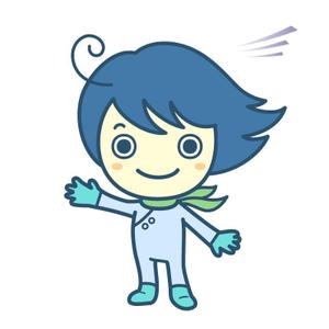 Gu333 ()さんのHPやブログで使うキャラクターデザイン。「そよかぜくん」２～３頭身　女性受け可愛らしい清潔感あるへの提案