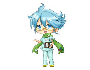 大佐（仮） (taisa1113)さんのHPやブログで使うキャラクターデザイン。「そよかぜくん」２～３頭身　女性受け可愛らしい清潔感あるへの提案