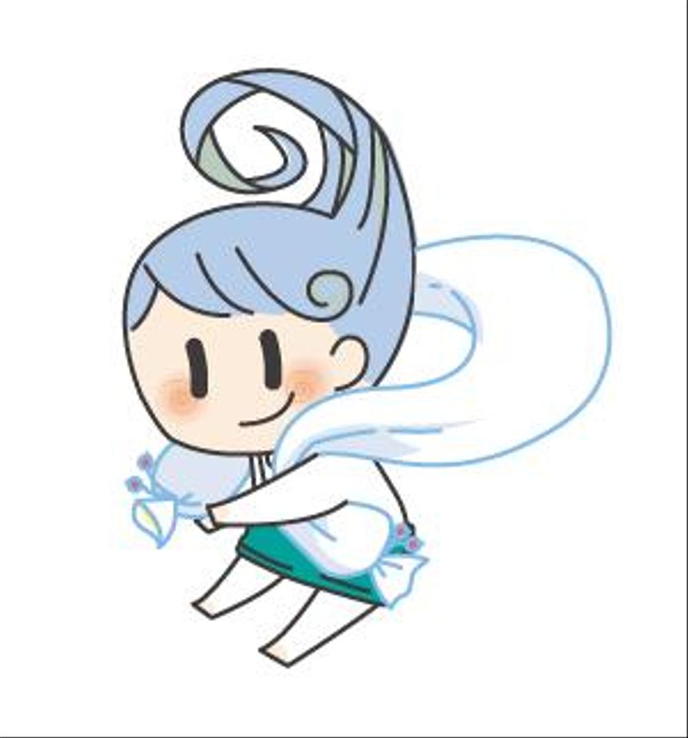 HPやブログで使うキャラクターデザイン。「そよかぜくん」２～３頭身　女性受け可愛らしい清潔感ある