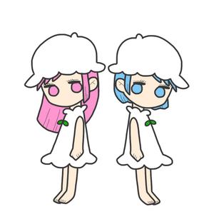 相沢梓 ()さんの双子のキャラクターデザインへの提案