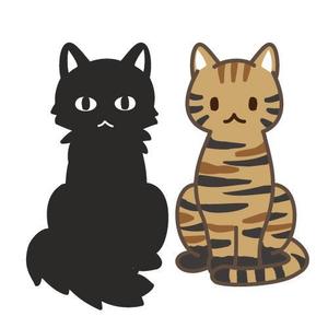 azuki ()さんの姉妹猫「るうとりり」の食器用キャラクターデザイン　への提案
