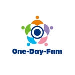 odo design (pekoodo)さんの小学生から大学生対象の簡易なスポーツ合宿所「One-Day-Fam」のロゴへの提案