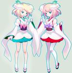 rahatoさんの双子のキャラクターデザインへの提案