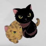 keisetu0701 (keisetu0701)さんの姉妹猫「るうとりり」の食器用キャラクターデザイン　への提案
