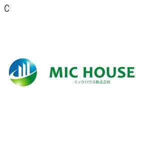miru-design (miruku)さんの不動産売買仲介業 MIC house カタカナの場合 ミックハウス株式会社 ロゴへの提案