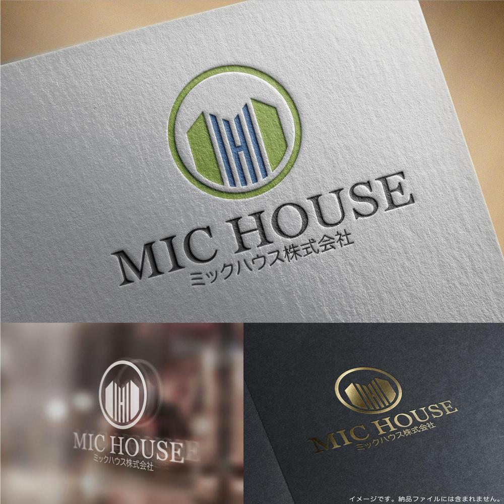 不動産売買仲介業 MIC house カタカナの場合 ミックハウス株式会社 ロゴ