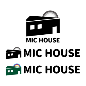 いわぶち (osara)さんの不動産売買仲介業 MIC house カタカナの場合 ミックハウス株式会社 ロゴへの提案
