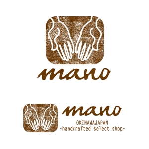 HNdsgnさんのセレクトショップ「mano」のロゴへの提案