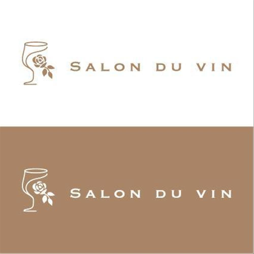サロンのサイト　ワインとテーブルコーディネート　「自宅サロン」　ロゴ