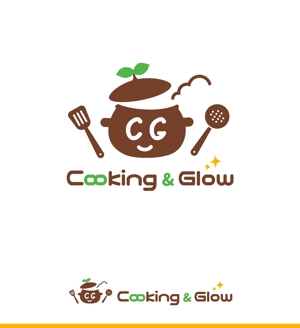 waku-g (waku-g)さんの飲食店「Cooking&Glow」のロゴへの提案