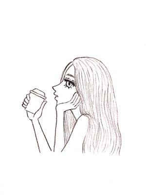 ayame illustration (ayame_dokidoki)さんのオシャレでかっこいい単色イラスト（珈琲ラベルに使用）への提案