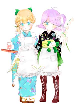 oceanopesta (nigrooceano)さんの双子のキャラクターデザインへの提案