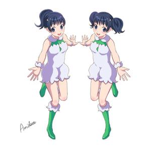 Amidara (Amidara)さんの双子のキャラクターデザインへの提案