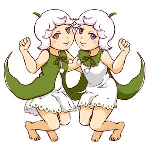 マメハル (arukoharu)さんの双子のキャラクターデザインへの提案