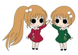 タクミ (TAKONG)さんの双子のキャラクターデザインへの提案