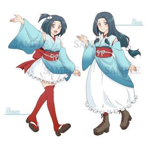 k_kiriko (k_kiriko)さんの双子のキャラクターデザインへの提案