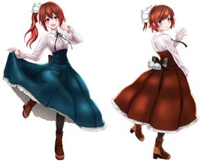 ああああ (himawarinoshita)さんの双子のキャラクターデザインへの提案