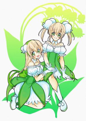タカ ()さんの双子のキャラクターデザインへの提案