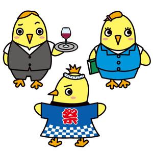 植村 晃子 (pepper13)さんのユニフォーム専門店「ことりや」のキャラクターデザインへの提案