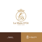 Impactさんのオールハンドエステ「La Main D'Or」（ラマンドール）のロゴへの提案