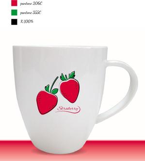 mebuk. (mebuk_)さんのイチゴマグカップのオリジナルデザインへの提案