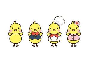 marsh_mallow (marsh_mallow)さんのユニフォーム専門店「ことりや」のキャラクターデザインへの提案
