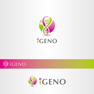 昂倭デザイン (takakazu_seki)さんのDNA遺伝子検査　「iGENO」のロゴへの提案