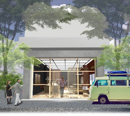 ペンギン WORKS (yutahana2)さんの新事務所のレイアウト、内装、家具のインテリアデザイン募集への提案