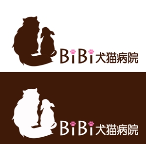 Hareru (grd1252km)さんの動物病院「BiBi犬猫病院」のロゴへの提案
