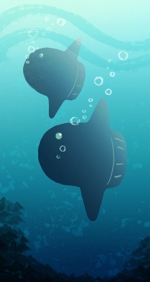 きくち 3DCGデザイナー (Tsu_216)さんの海の生物でスマホカバーのデザインをお願いします。への提案