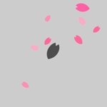 パウロタスク (task1122)さんのMacbookに映えるシンプル＆ゴージャスな桜吹雪のイラストへの提案